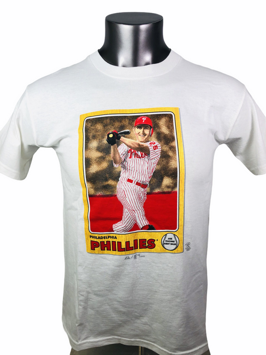 JIM THOME PHILADELPHIA PHILLIES VINTAGE 2005 MAJESTIC T-SHIRT ADULT LARGE