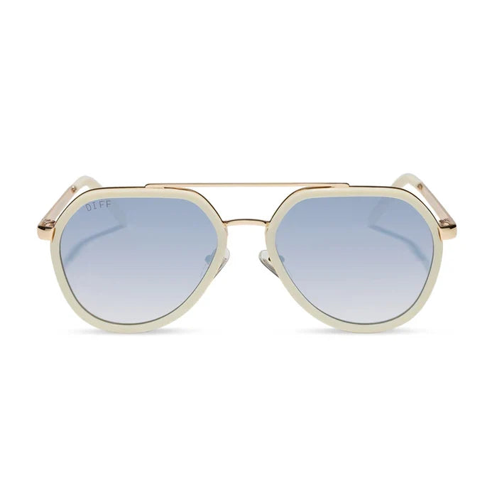 Joey Courtside Ivory Gold Metal Slate