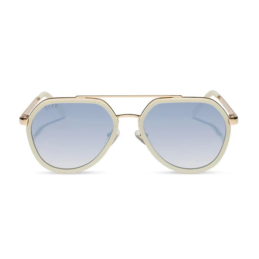 Joey Courtside Ivory Gold Metal Slate