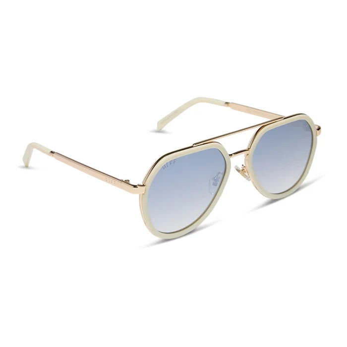 Joey Courtside Ivory Gold Metal Slate