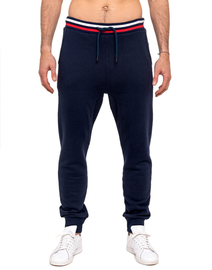 jogging loose navy21 PULLIN en coton