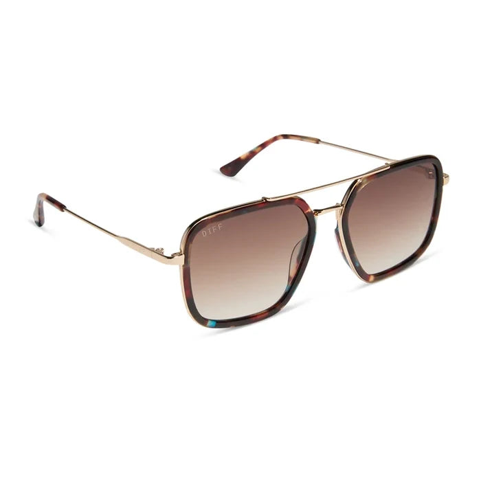 Jordan - Confetti Tortoise Brown Gradient Sunglasses