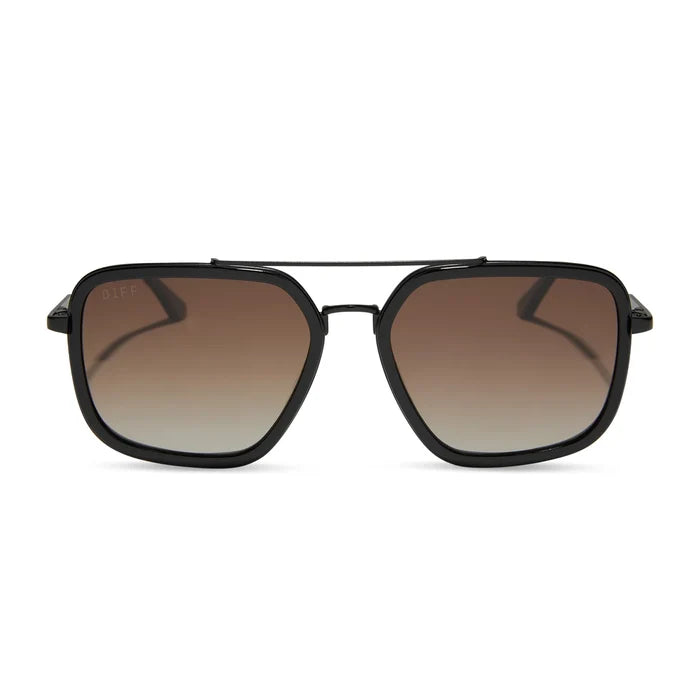 Jordan Matte Black + Black Temple Tips Brown Gradient Polarized