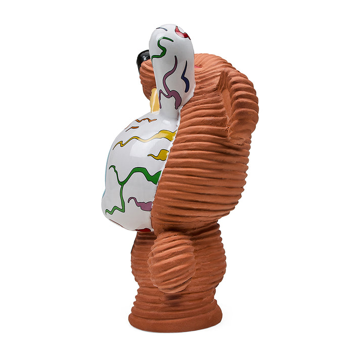 8-inch Mishka Keep Watch Chia Dunny toy with rainbow design, featuring a colorful Chia Pet figure in a playful Dunny shape.