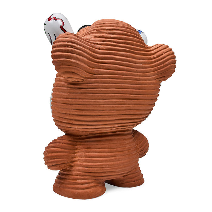 Mishka Keep Watch 8-inch Chia Dunny toy with rainbow design, featuring bright colors and detailed features in a Chia Pet style.