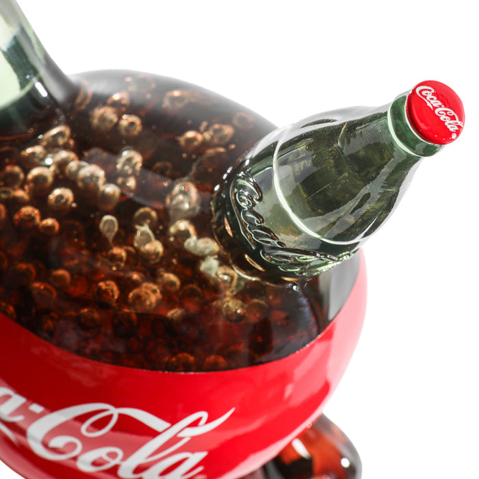 Limited edition Kidrobot Coca-Cola 8-inch resin Dunny art figure, featuring a colorful Coca-Cola theme and detailed design.