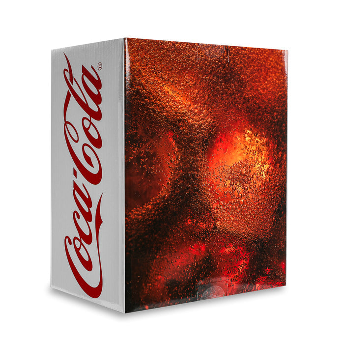 Limited edition 8-inch Coca-Cola resin Dunny art figure by Kidrobot, featuring classic Coca-Cola branding and detailed design.