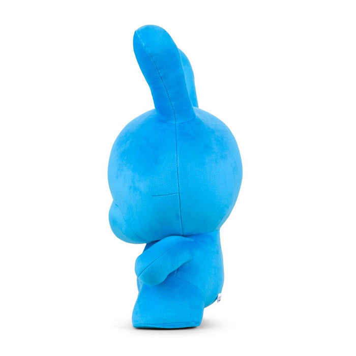 Kidrobot Cyan Dunny 20-inch plush art toy, soft and designer-themed with vibrant cyan color and detailed stitched features.