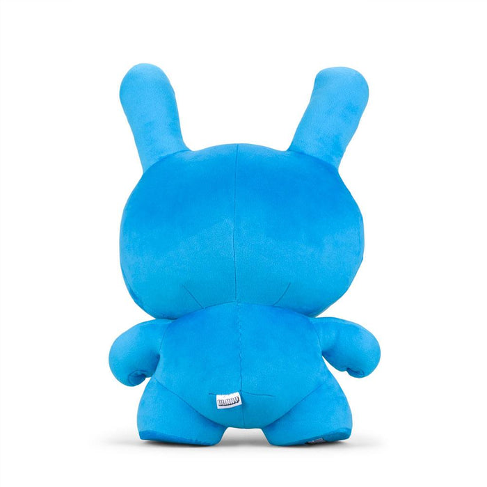 Kidrobot Cyan Dunny 20-inch plush art toy featuring a vibrant, soft designer plush with detailed sculpted features and bright colors.