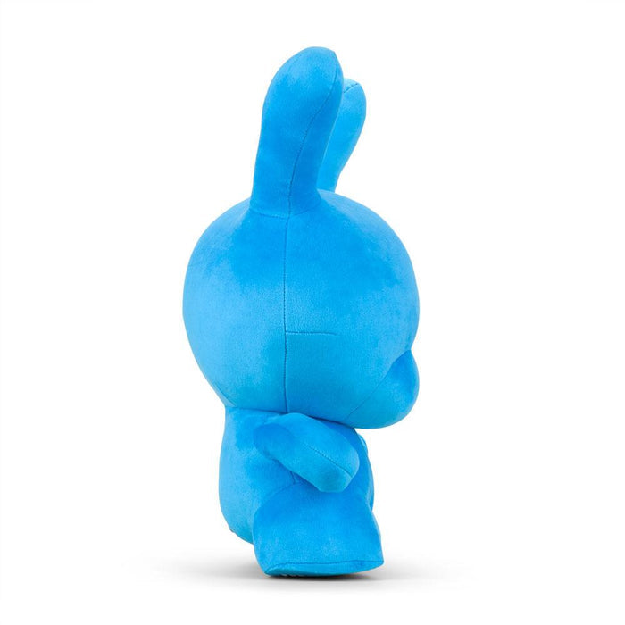 Kidrobot Cyan Dunny 20" plush art toy with vibrant blue color and detailed designer plush features.