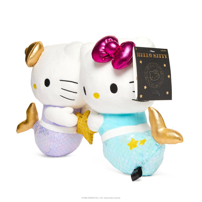 Sanrio Kidrobot Hello Kitty Zodiac Plush PISCES Edition, medium size, soft plush toy with Pisces-themed design and details.