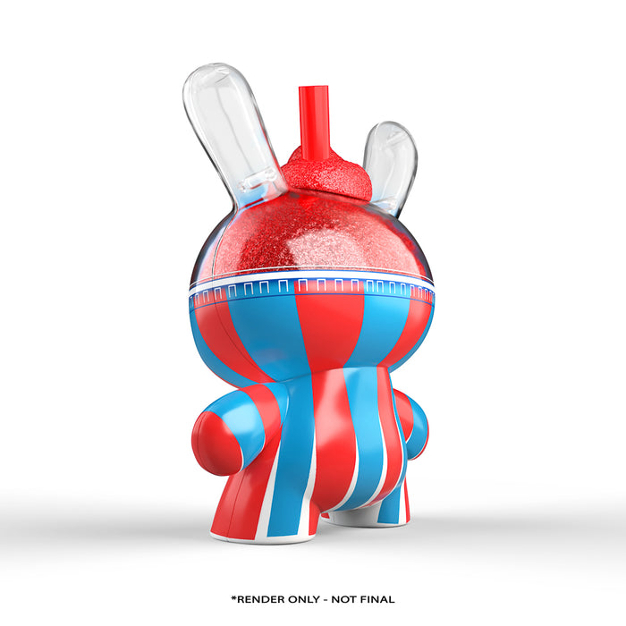 Cherry ICEE 8-inch Dunny Art Figure by Kidrobot and ICEE, featuring a colorful cherry-themed design and detailed character art.