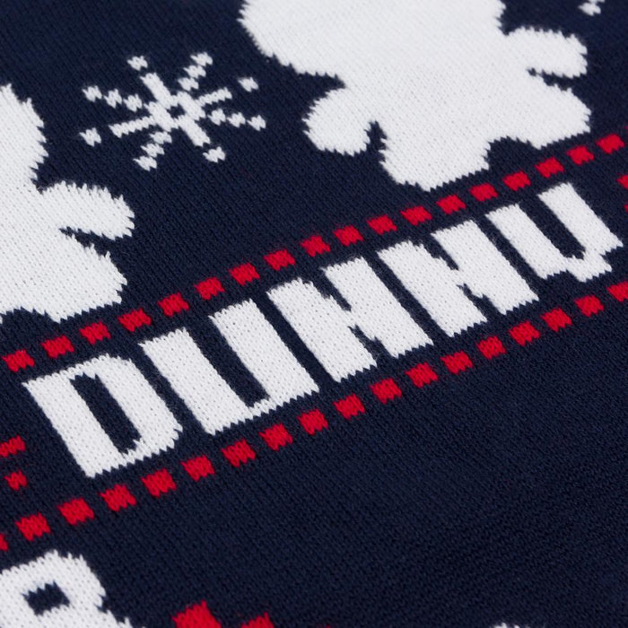 Kidrobot Signature Dunny holiday sweater, cozy apparel with festive design featuring Kidrobot's signature character on the front.