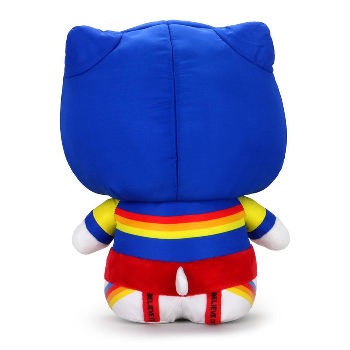 Kidrobot x Hello Kitty sports plush toy featuring a cute Hello Kitty character in sports attire, made by Sanrio.