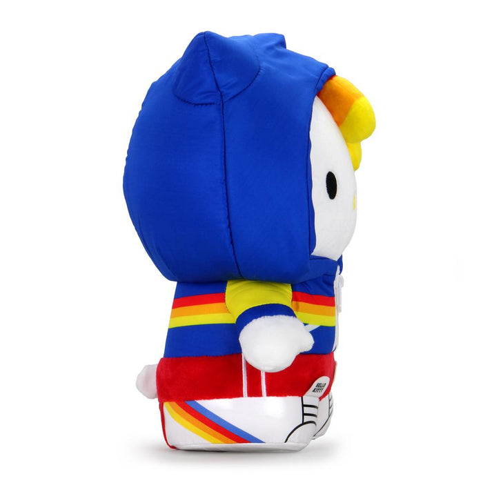 Kidrobot x Hello Kitty sports plush toy by Sanrio featuring Hello Kitty dressed in sporty attire, soft and cuddly.