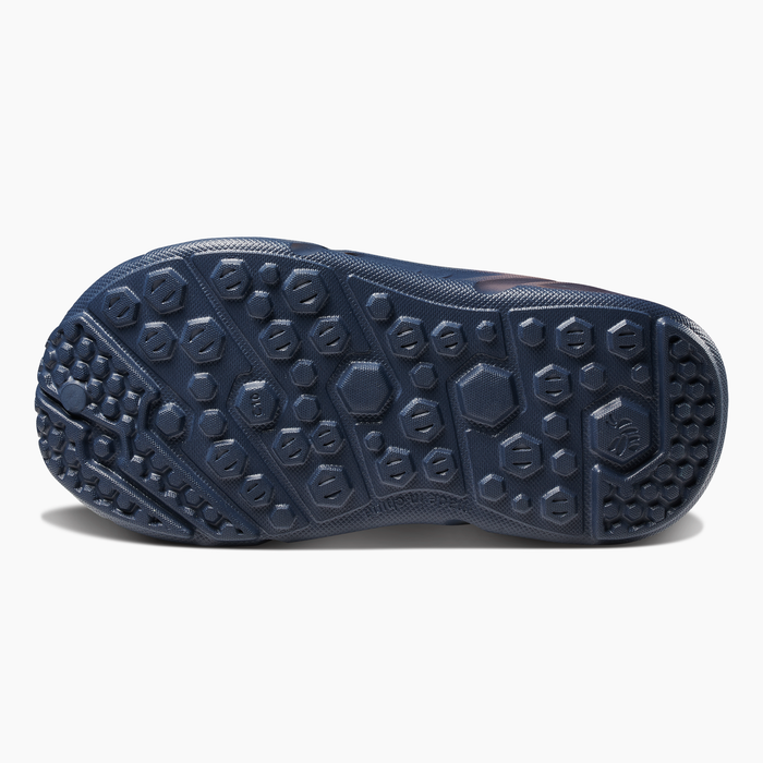 True Navy/Safety Yellow Kids' Trekking Shoe#color_true-navy-safety-yellow