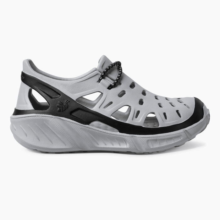 Cloud Grey/Black Kids' Trekking Shoe#color_cloud-grey-black