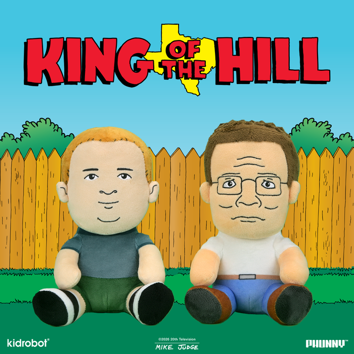 King of the Hill Hank and Bobby Phunny plush bundle, soft plush toys featuring characters from the animated TV series.