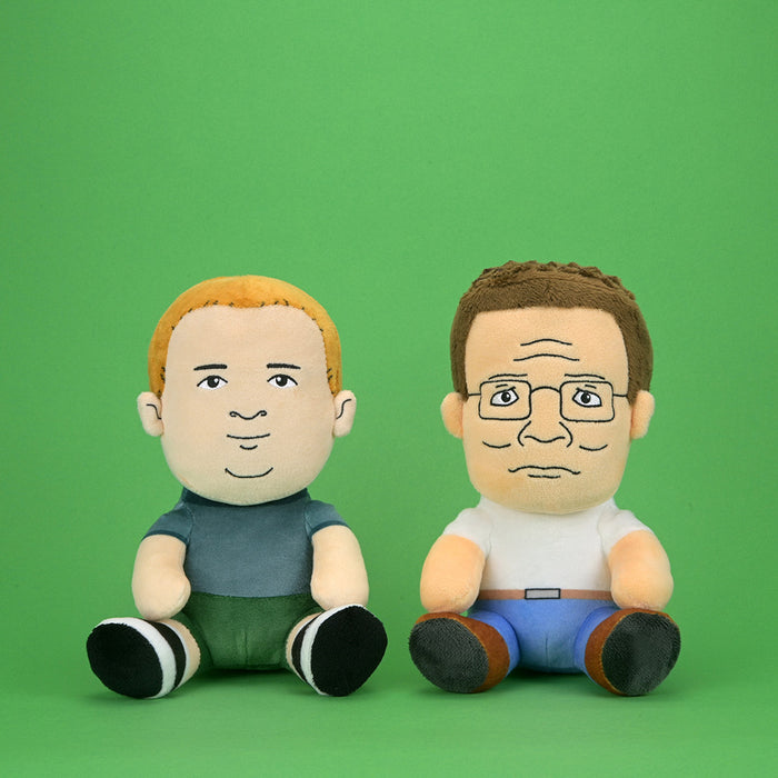 King of the Hill Hank and Bobby Phunny plush bundle, soft stuffed toys from the animated TV series.