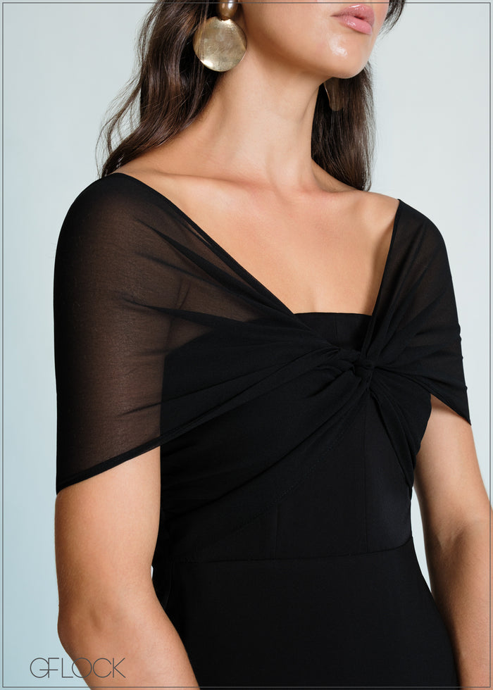 Knot Detail Maxi Dress - 170726