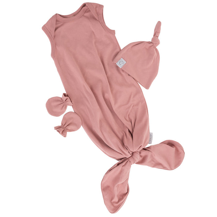 Knot Wearable Blanket, Knot Hat & Mitten Set