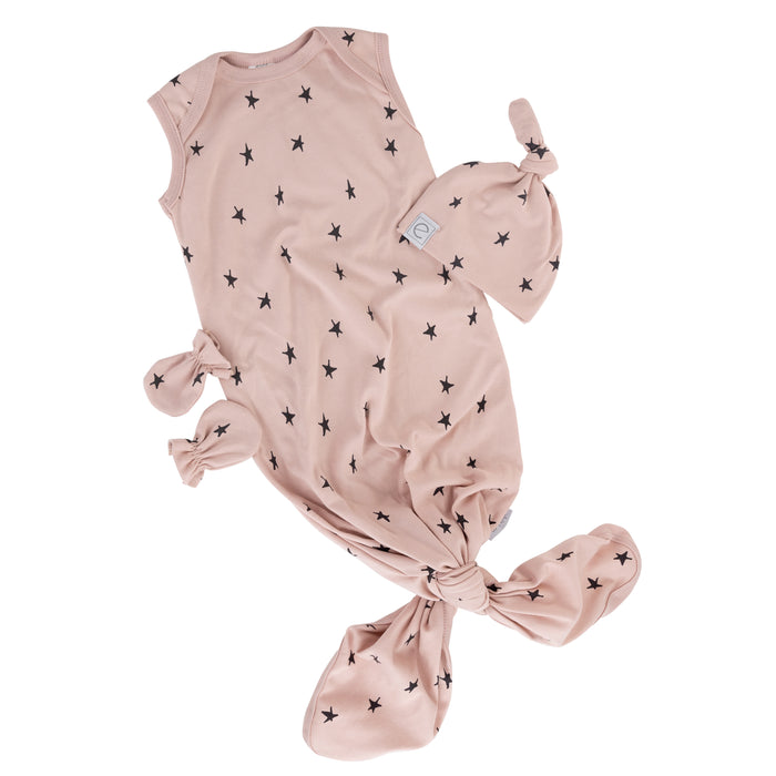 Knot Wearable Blanket, Knot Hat & Mitten Set