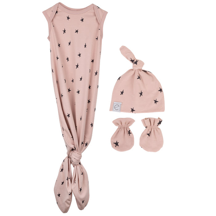 Knot Wearable Blanket, Knot Hat & Mitten Set