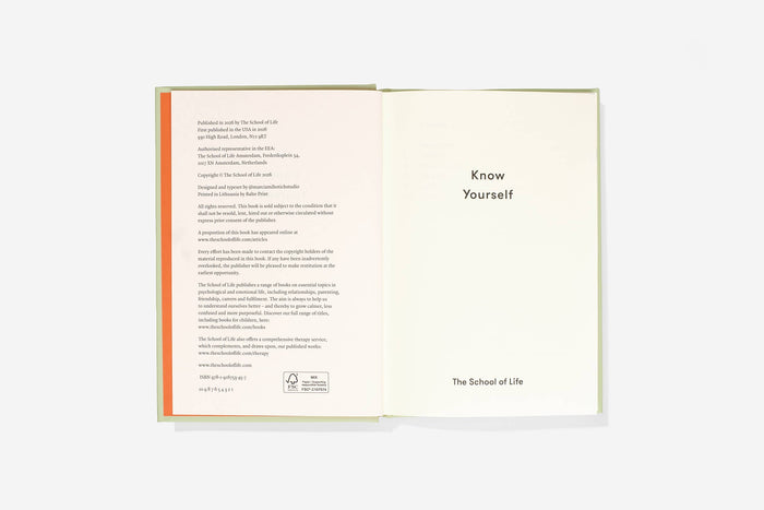 Know Yourself, Hardback book for Self-Discovery