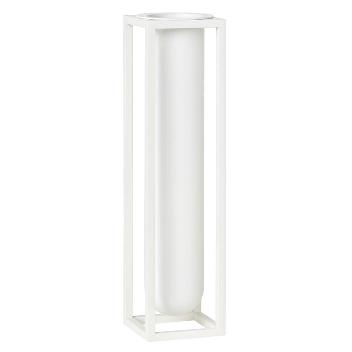 Kubus Vase Flora - White