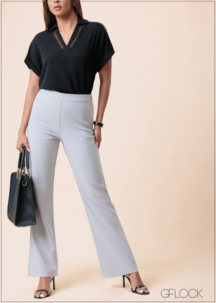 Lace Trim Top - 160525