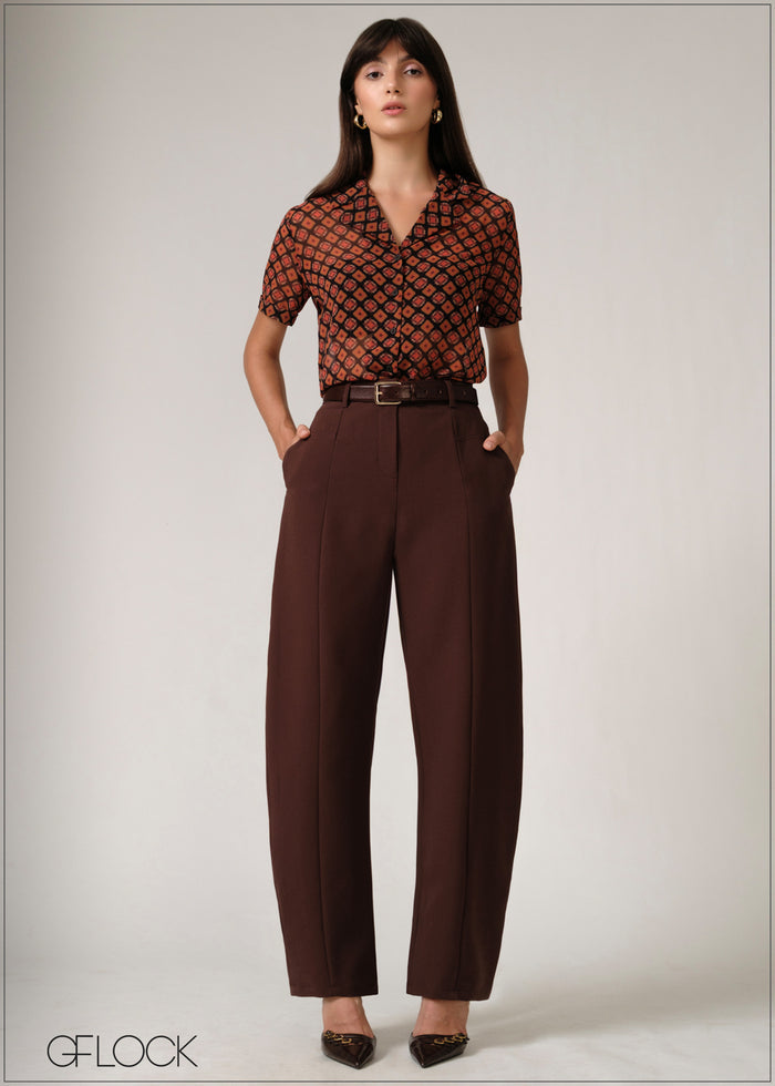 Lapel Collar Shirt - women’s top at GFLOCK Sri Lanka
