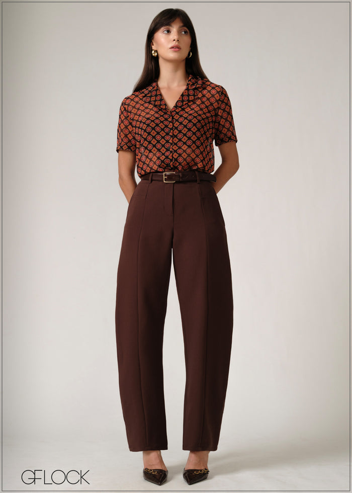 Lapel Collar Shirt - women’s top alternate view - GFLOCK Sri Lanka