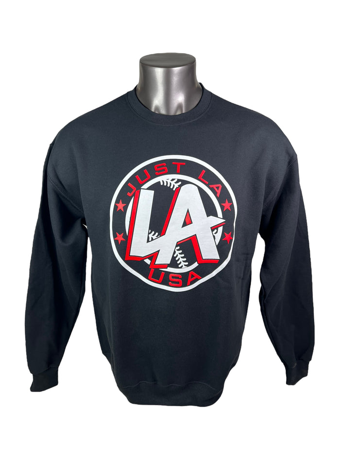 LARRY ANDERSEN JUST LA ADULT CREW NECK SWEATSHIRT