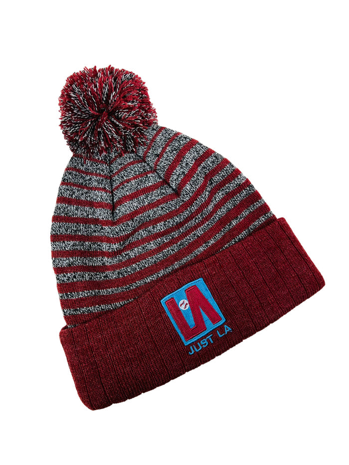 LARRY ANDERSEN JUST LA ADULT WINTER POM HAT