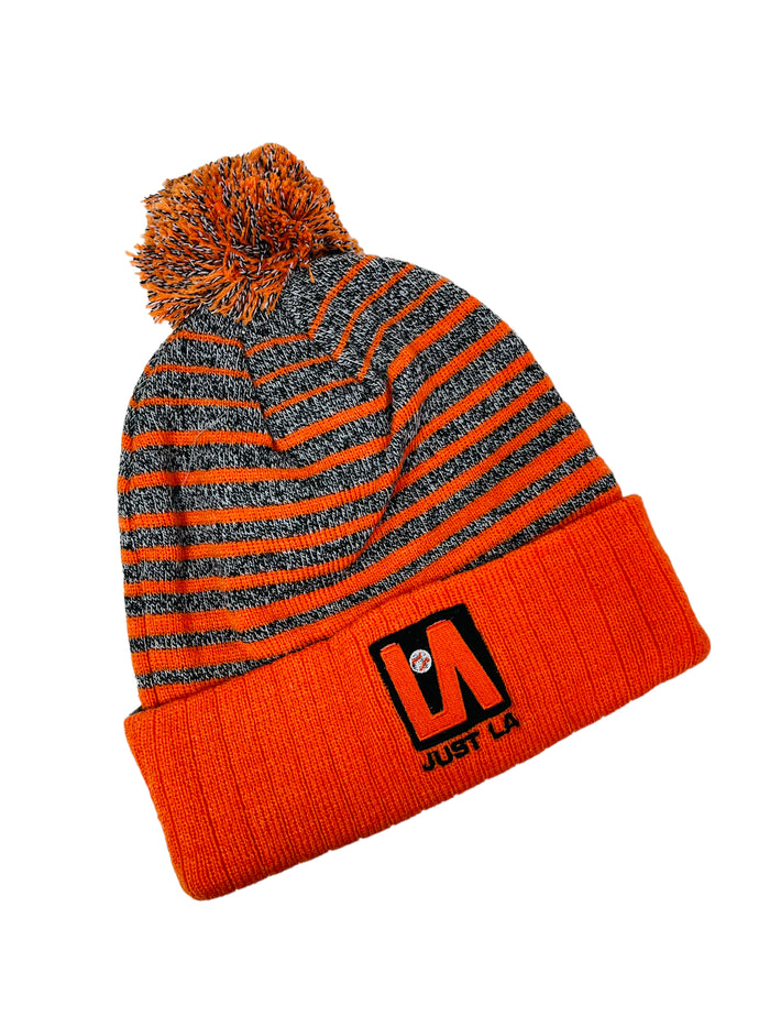 LARRY ANDERSEN JUST LA ADULT WINTER POM HAT