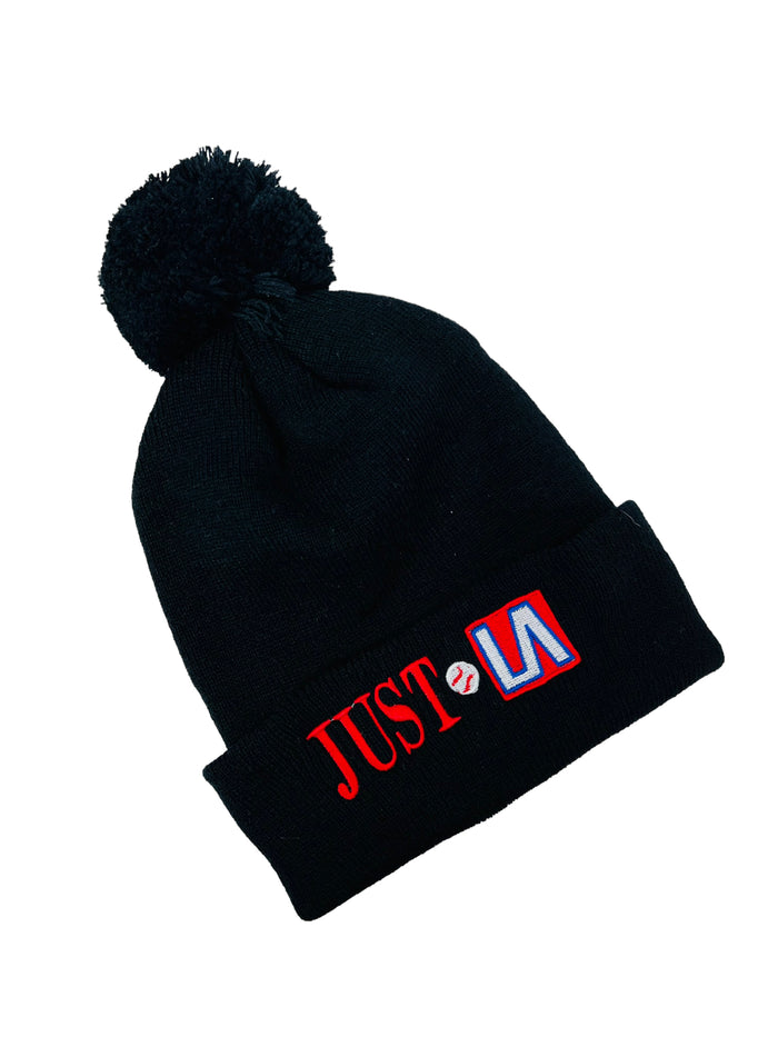 LARRY ANDERSEN JUST LA ADULT WINTER POM HAT