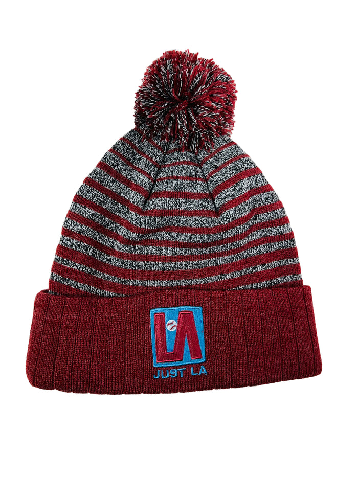 LARRY ANDERSEN JUST LA ADULT WINTER POM HAT