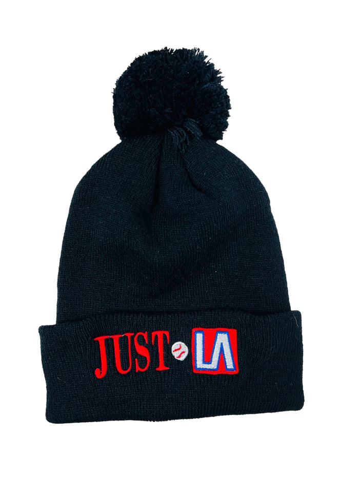 LARRY ANDERSEN JUST LA ADULT WINTER POM HAT
