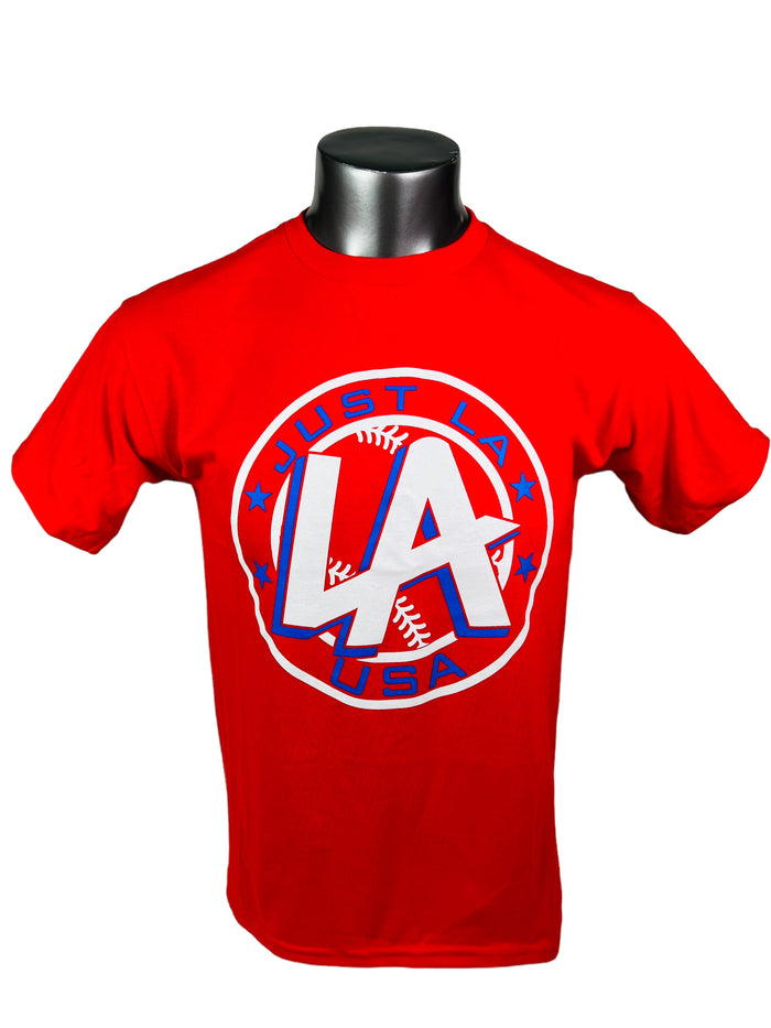 LARRY ANDERSEN JUST LA USA ADULT T-SHIRT