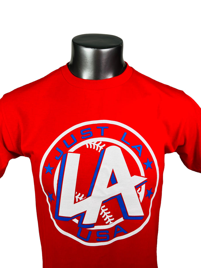 LARRY ANDERSEN JUST LA USA ADULT T-SHIRT
