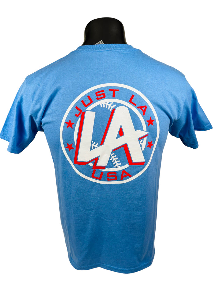 LARRY ANDERSEN JUST LA USA ADULT T-SHIRT