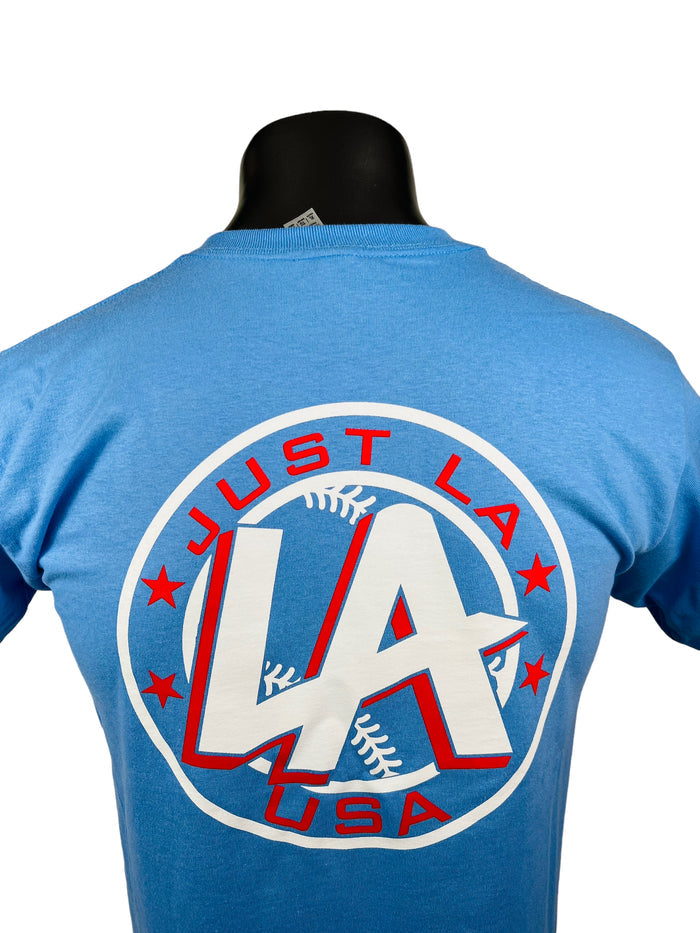 LARRY ANDERSEN JUST LA USA ADULT T-SHIRT