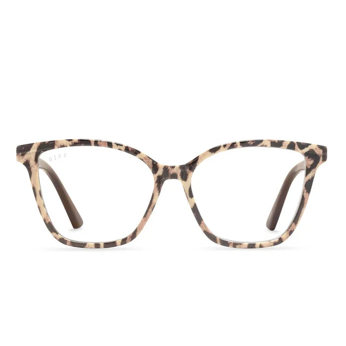 Leah Leopard Tortoise + Blue Light Readers +1.25