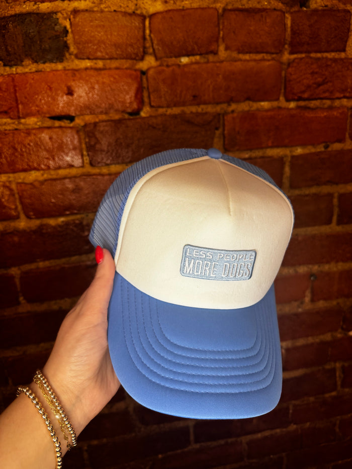 Less people more dogs trucker hat