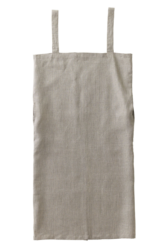 Linen Square Apron Natural