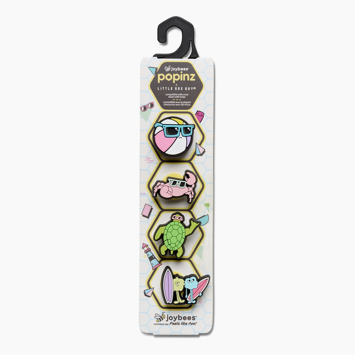 Little Box Guy Beach 4 Pack Popinz in Package