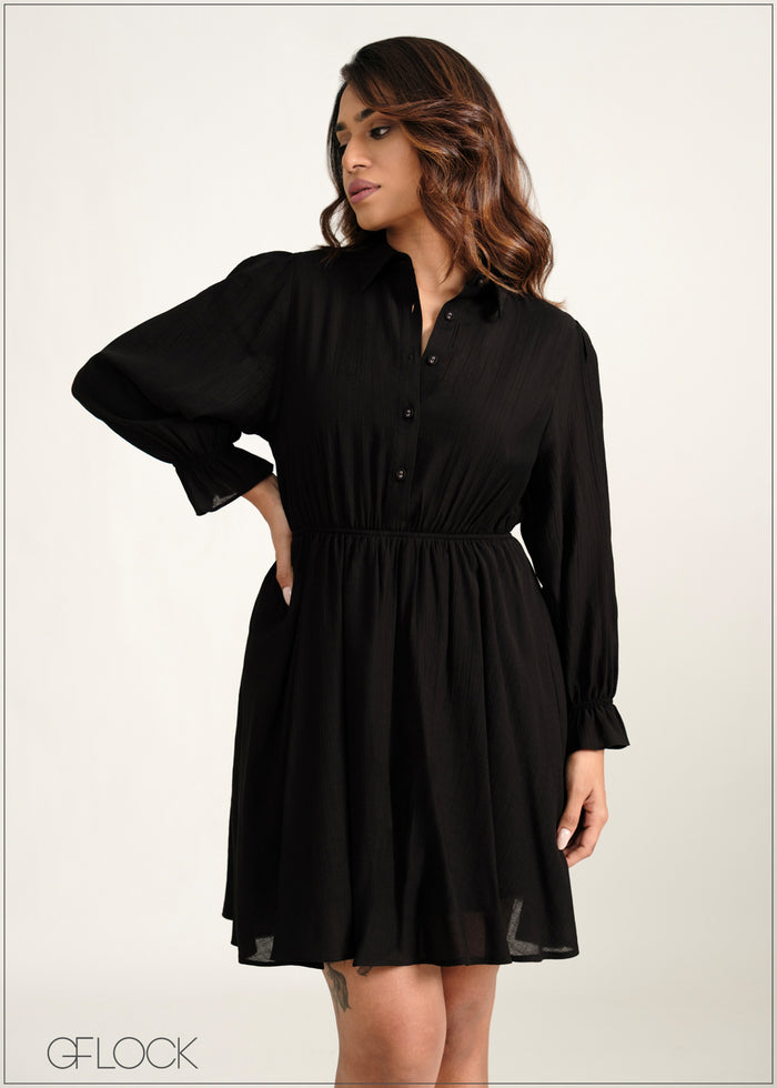 Long Sleeve Mini Dress - 060226