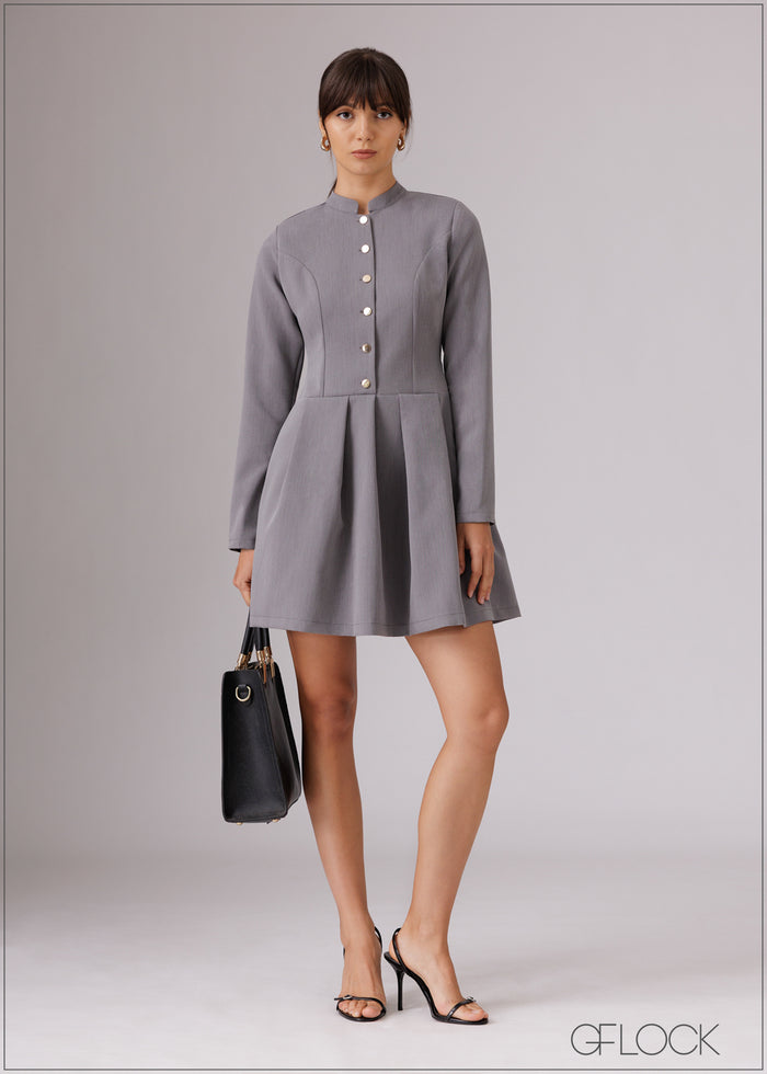 Long Sleeve Mini Dress - 080526