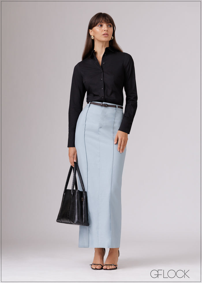 Long Sleeved Split Cuff Shirt - 080526