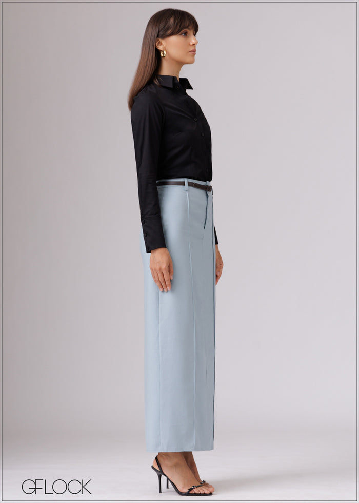 Long Sleeved Split Cuff Shirt - 080526